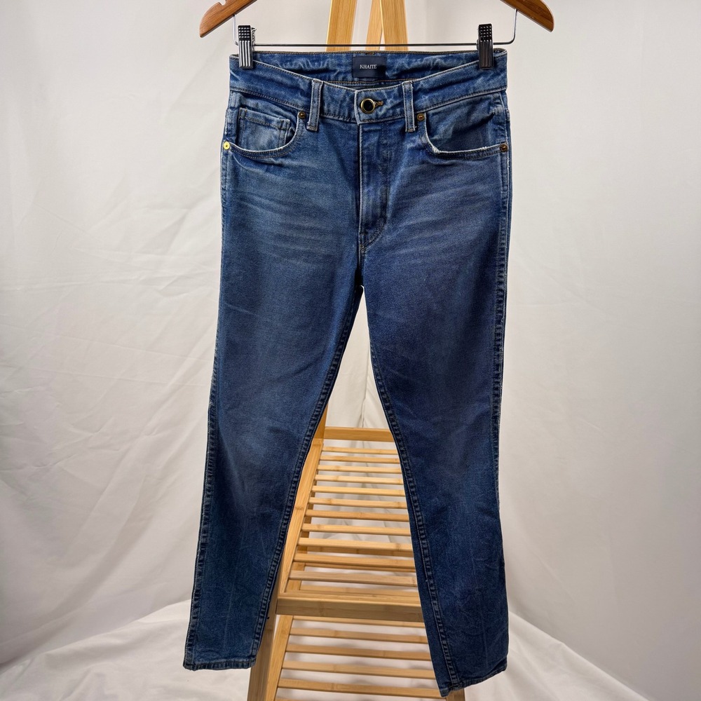 Khaite Kassandra Jeans Womens 26 Vintage Blue High Rise Skinny 1001-001